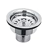 SIROTIA 304 Grade Stainless Steel Chrome Finish Waste Coupling/Drain Outlet for Kitchen sink