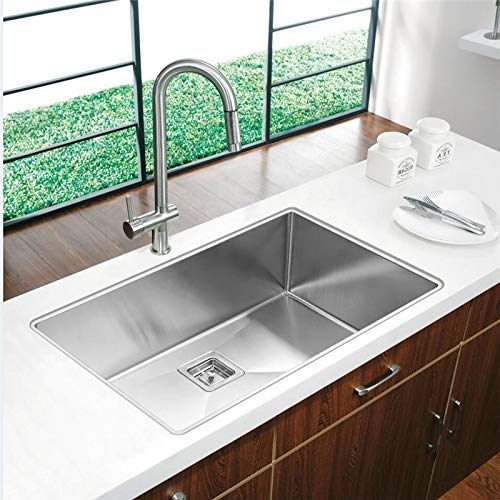 SIROTIA 27" X 20" X 10" Single Bowl Kitchen Sink Matte Finish With 304 Grade Stainless Steel